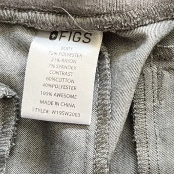 FIGS TECHNICAL COLLECTION PANTS SIZE MEDIUM NURSE DOCTOR HOSPITAL SCRUBS - Picture 5 of 9